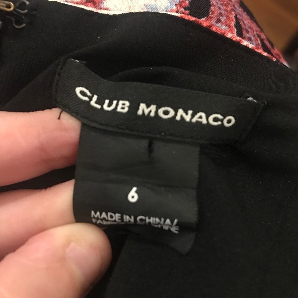 Club Monaco black floral Jumpsuit - Picture 7 of 8
